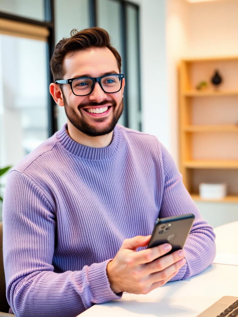 Smiling professional